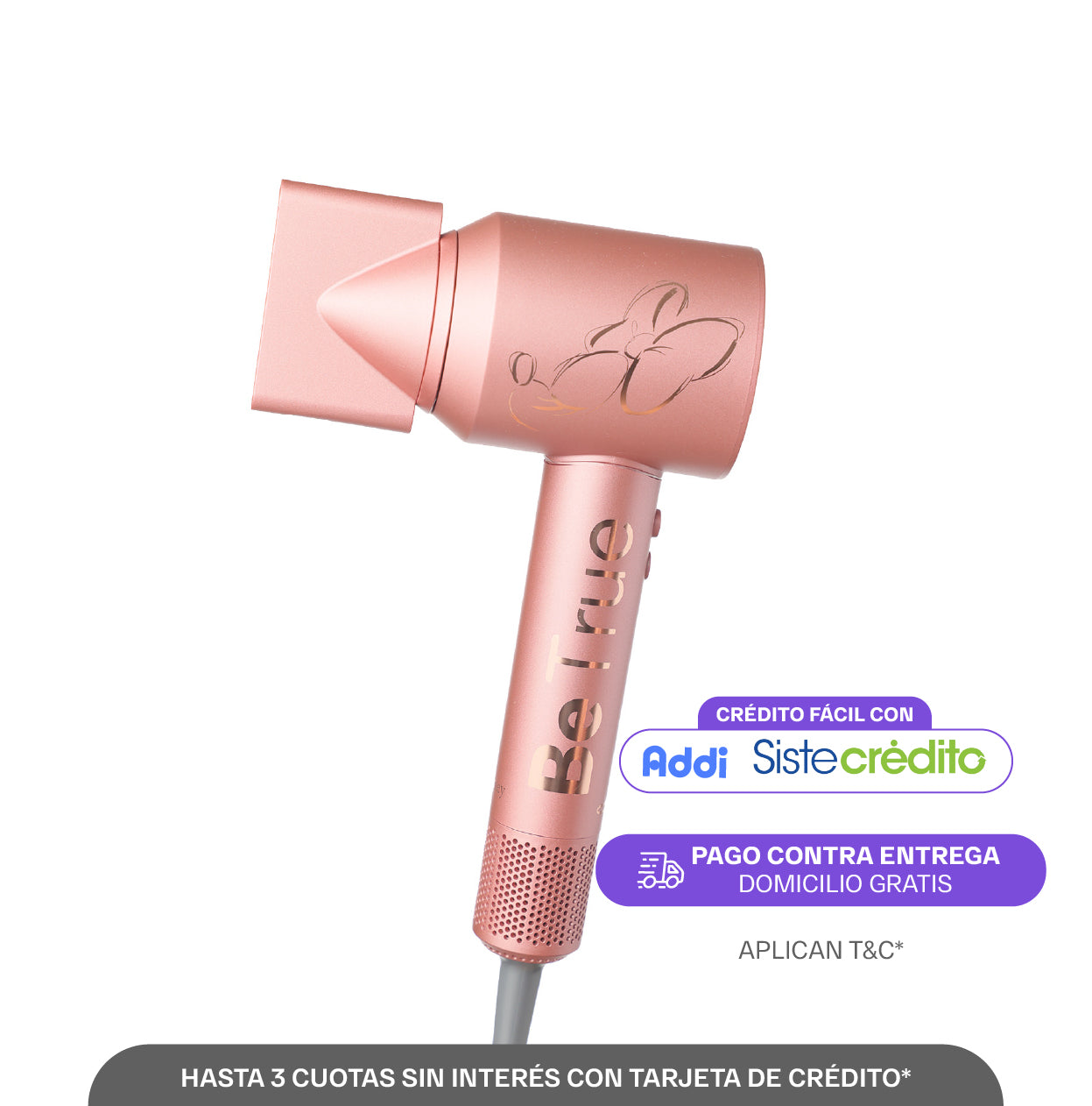 Secador Profesional Cosmos Disney Rosette Minnie